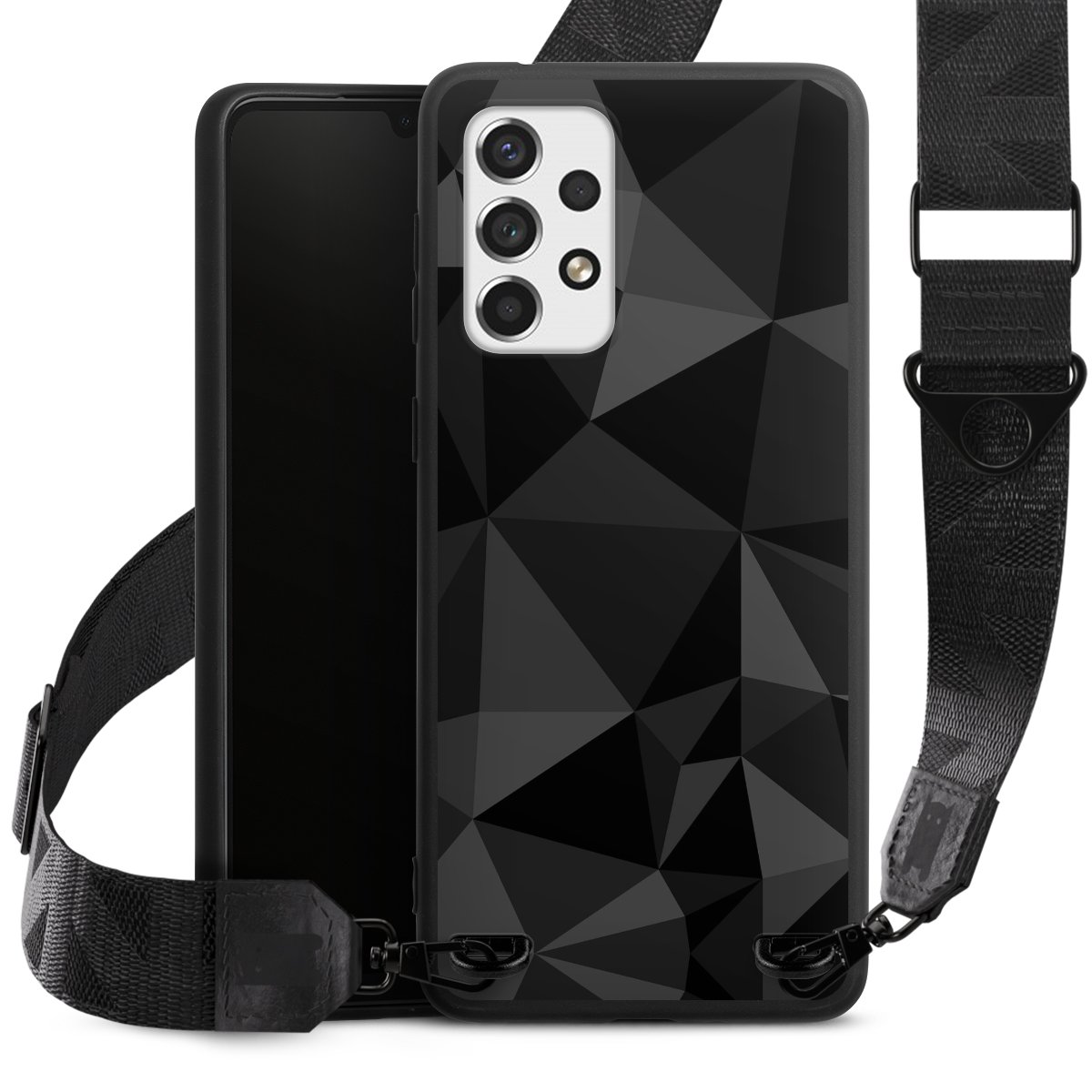 Motif Polygone Noir