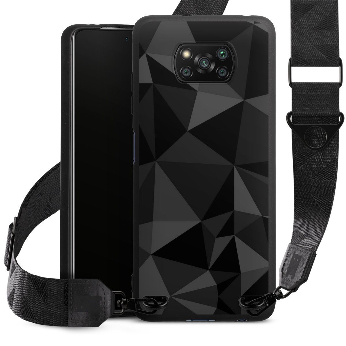 Veelhoekpatroon Zwart