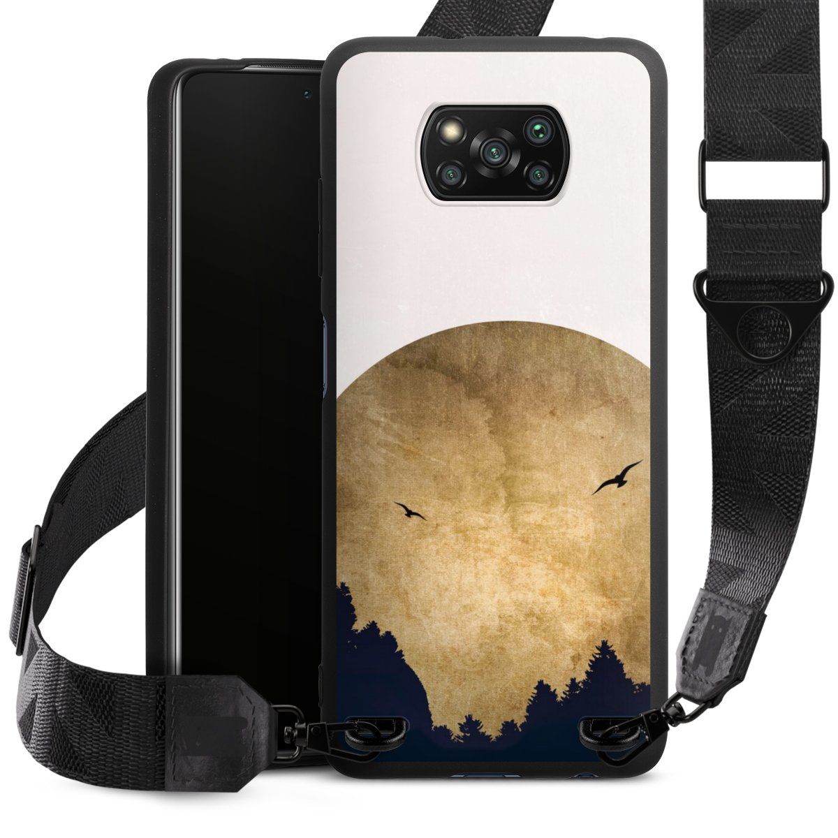 Twee vogels en de maan