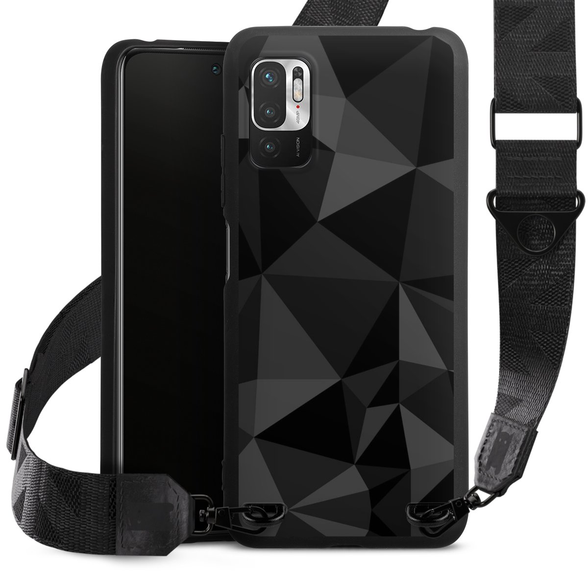 Motif Polygone Noir
