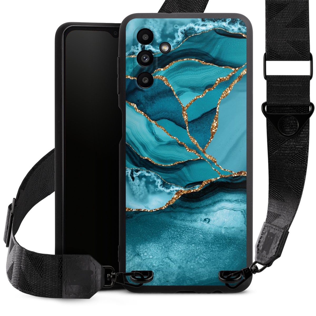 Eisblaue Marmor Landschaft