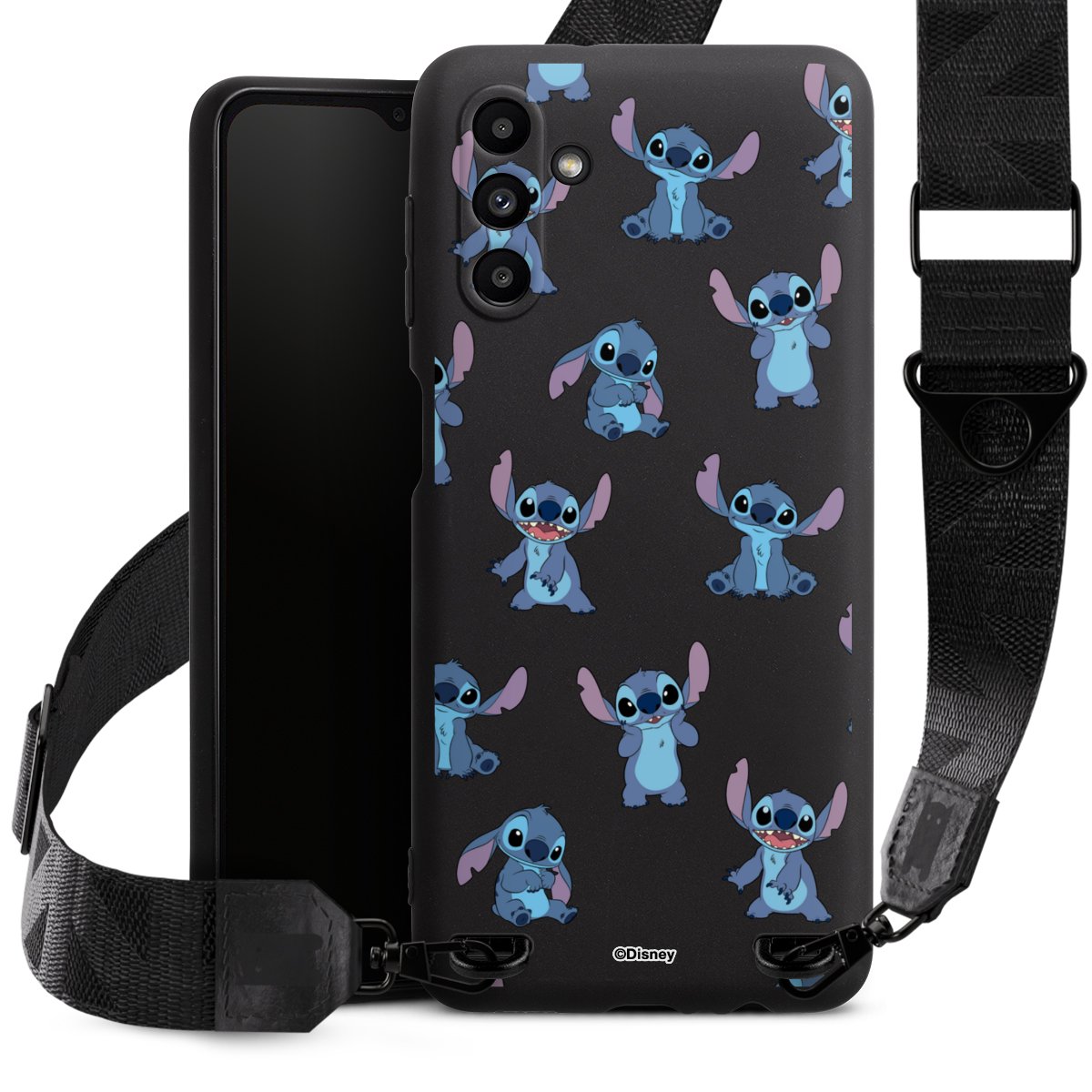 Stitch Faces Pattern Transparent