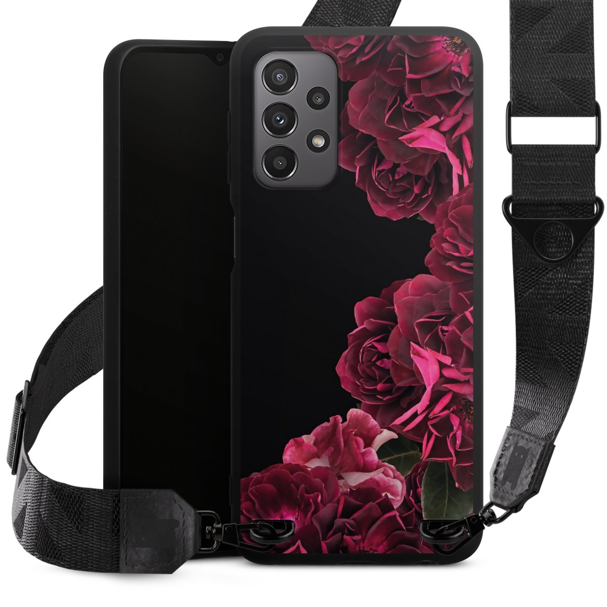 Rose vintage su nero