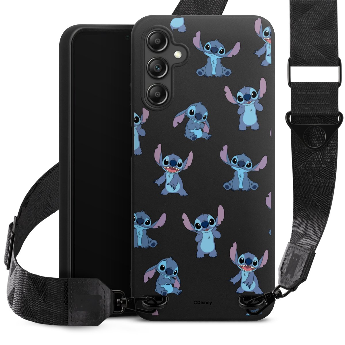 Stitch Faces Pattern Transparent