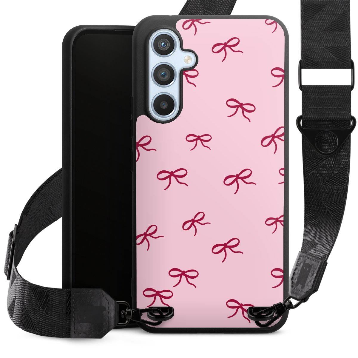 Bows Red Pink Pattern