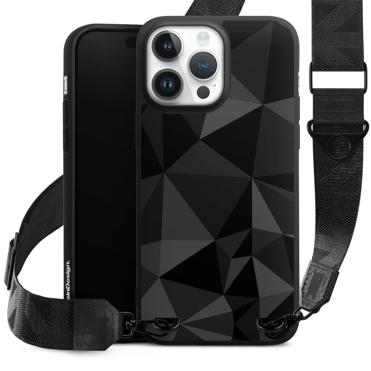 Motif Polygone Noir