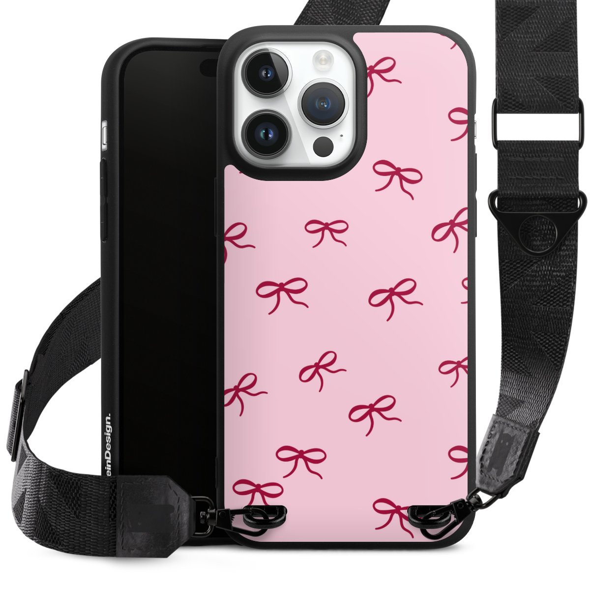 Bows Red Pink Pattern