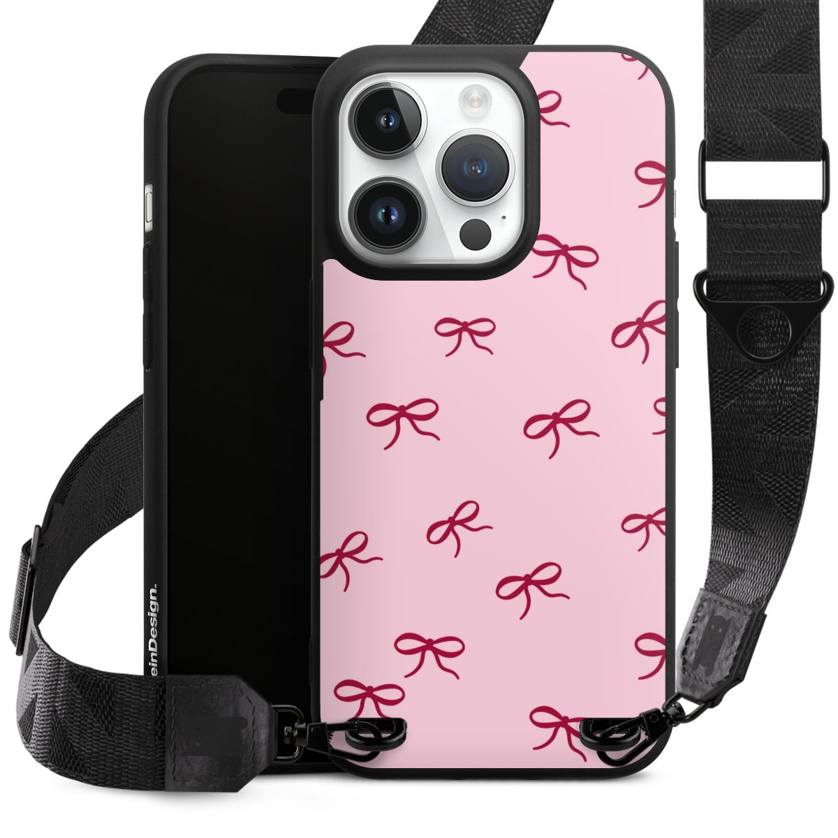 Bows Red Pink Pattern