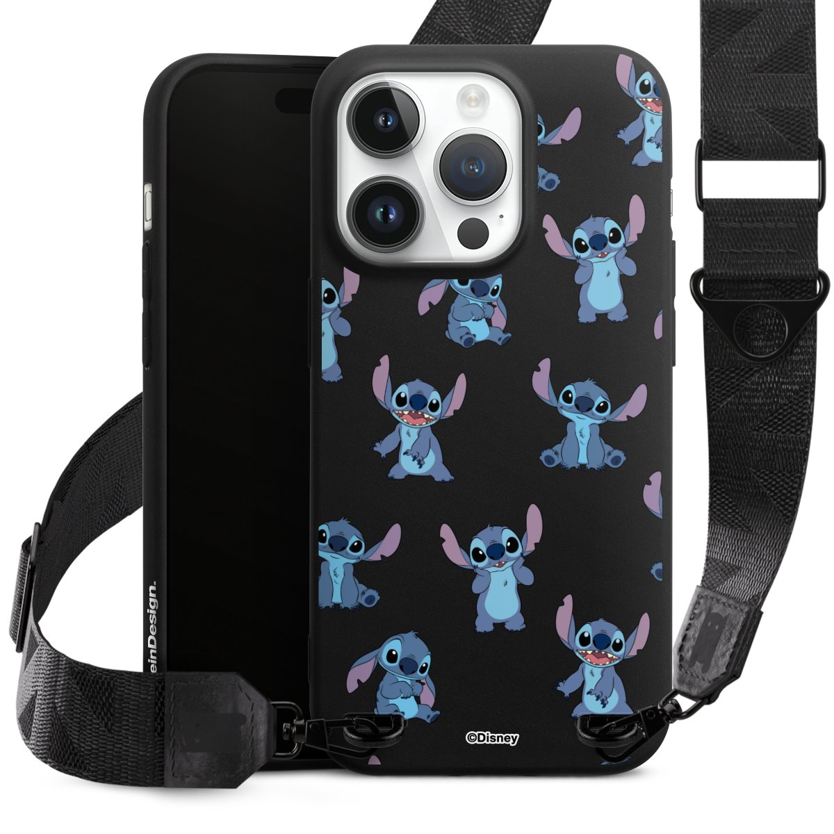 Stitch Faces Pattern Transparent