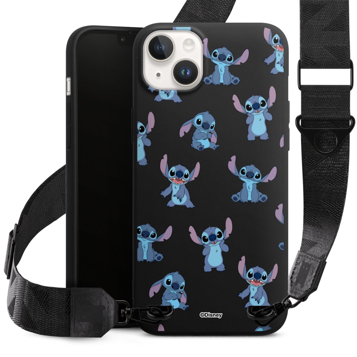 Stitch Faces Pattern Transparent