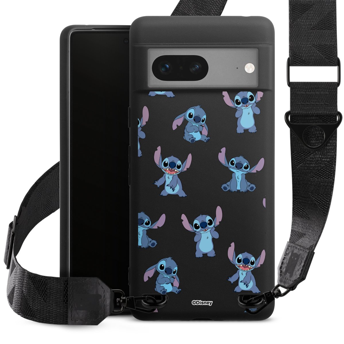 Stitch Faces Pattern Transparent