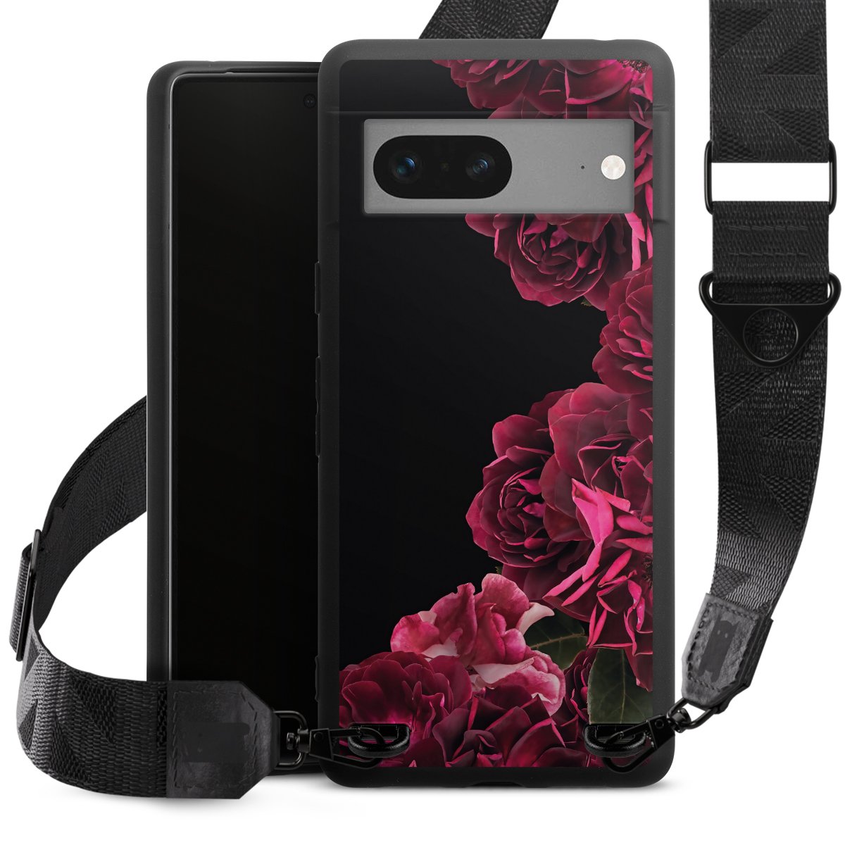 Rose vintage su nero