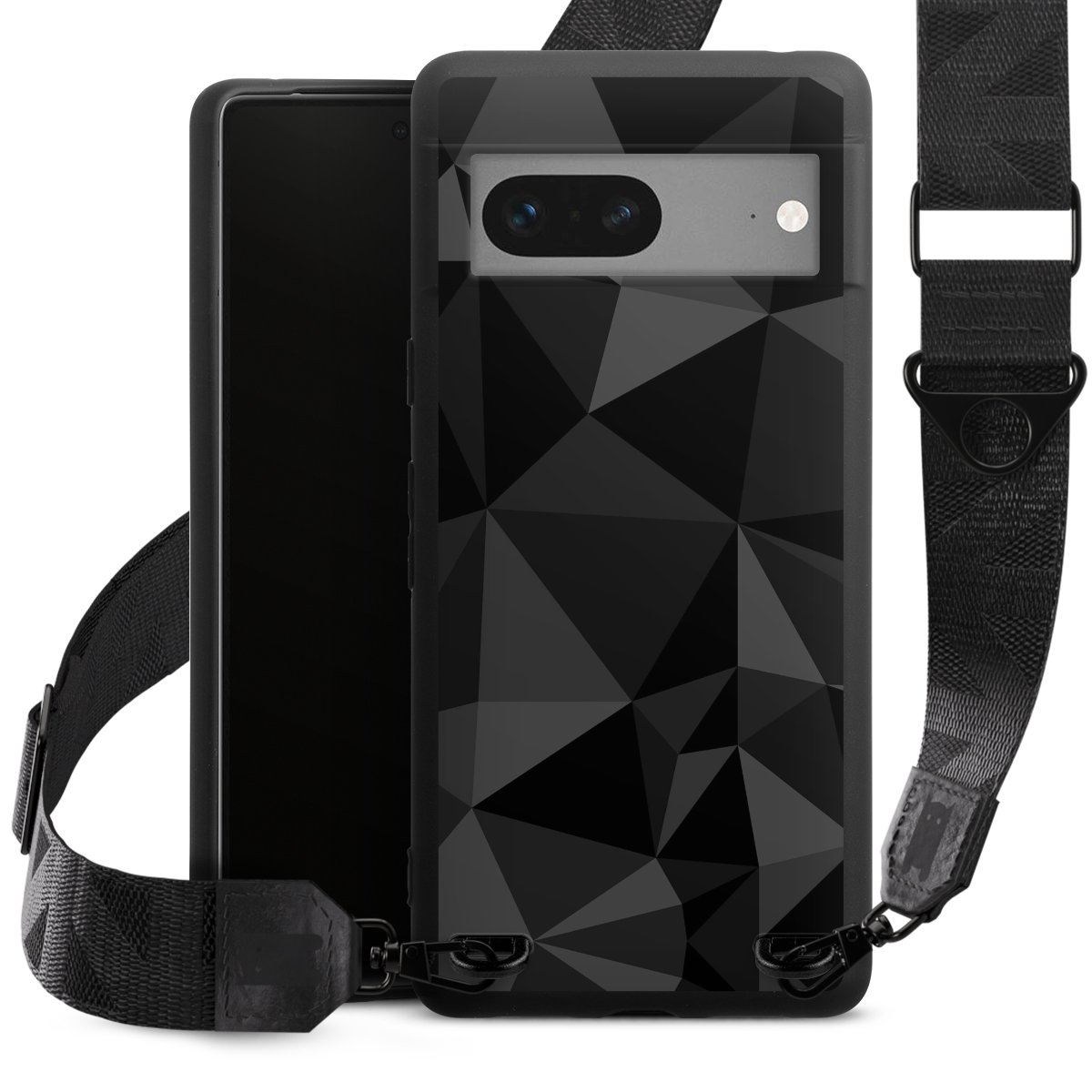 Motif Polygone Noir