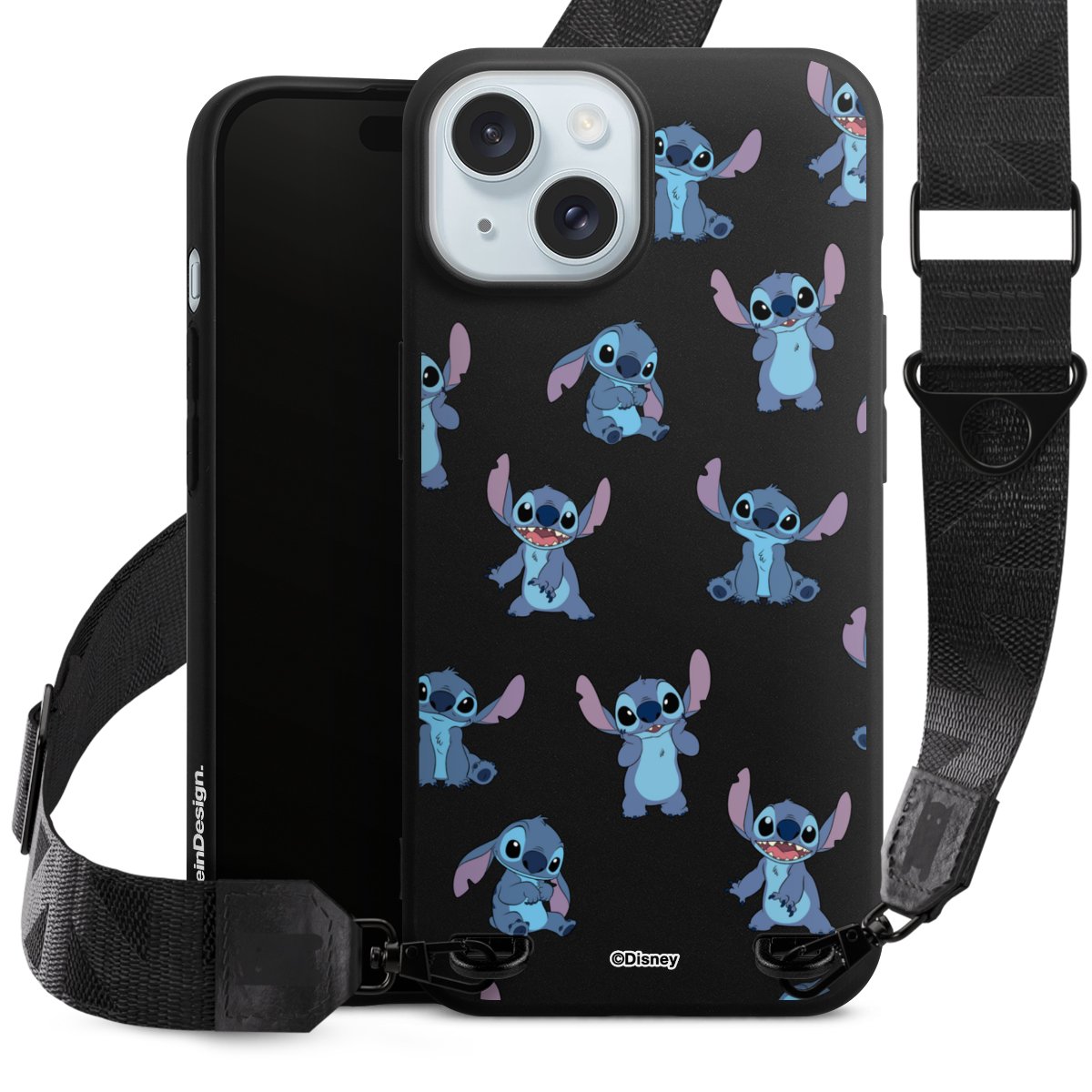 Stitch Faces Pattern Transparent