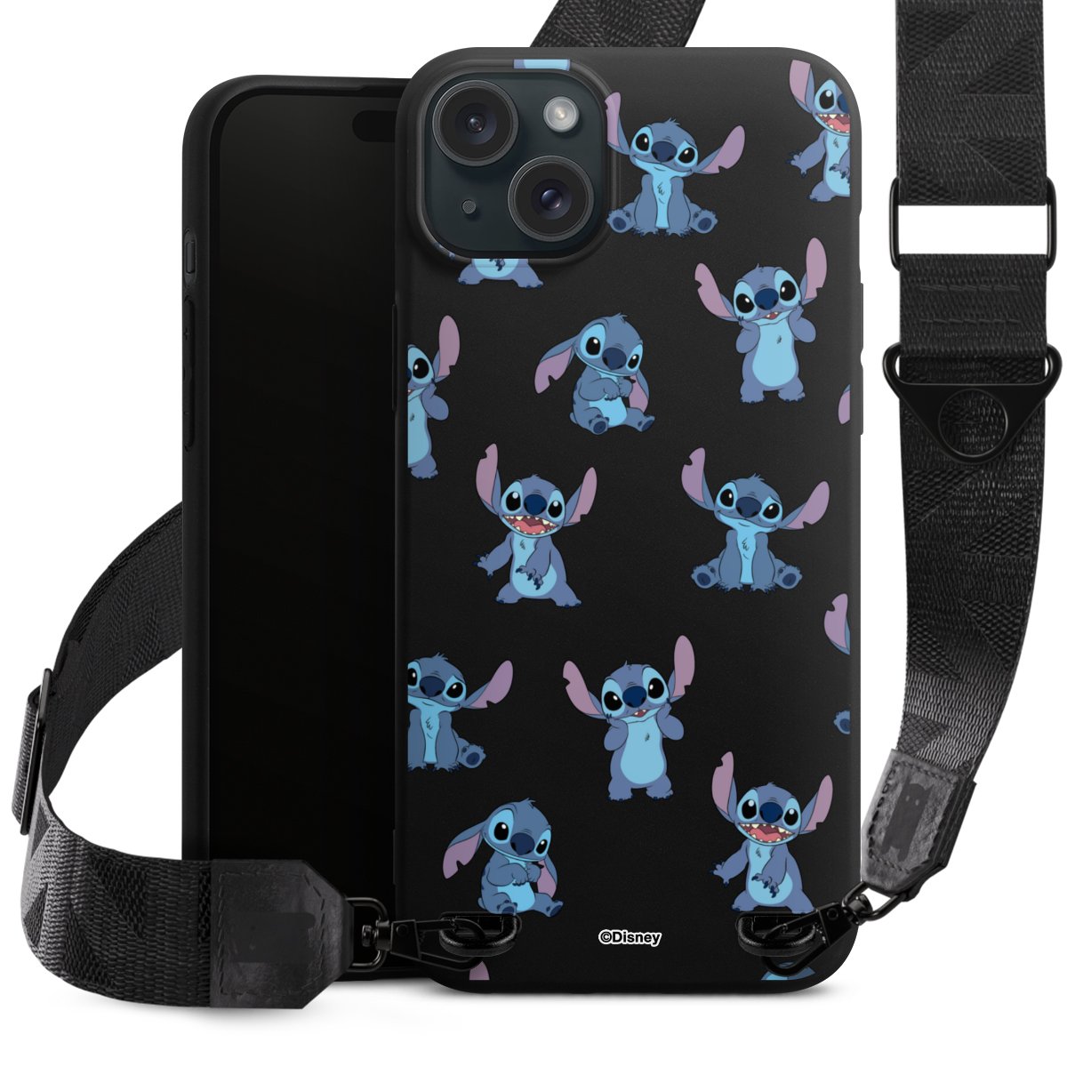 Stitch Faces Pattern Transparent