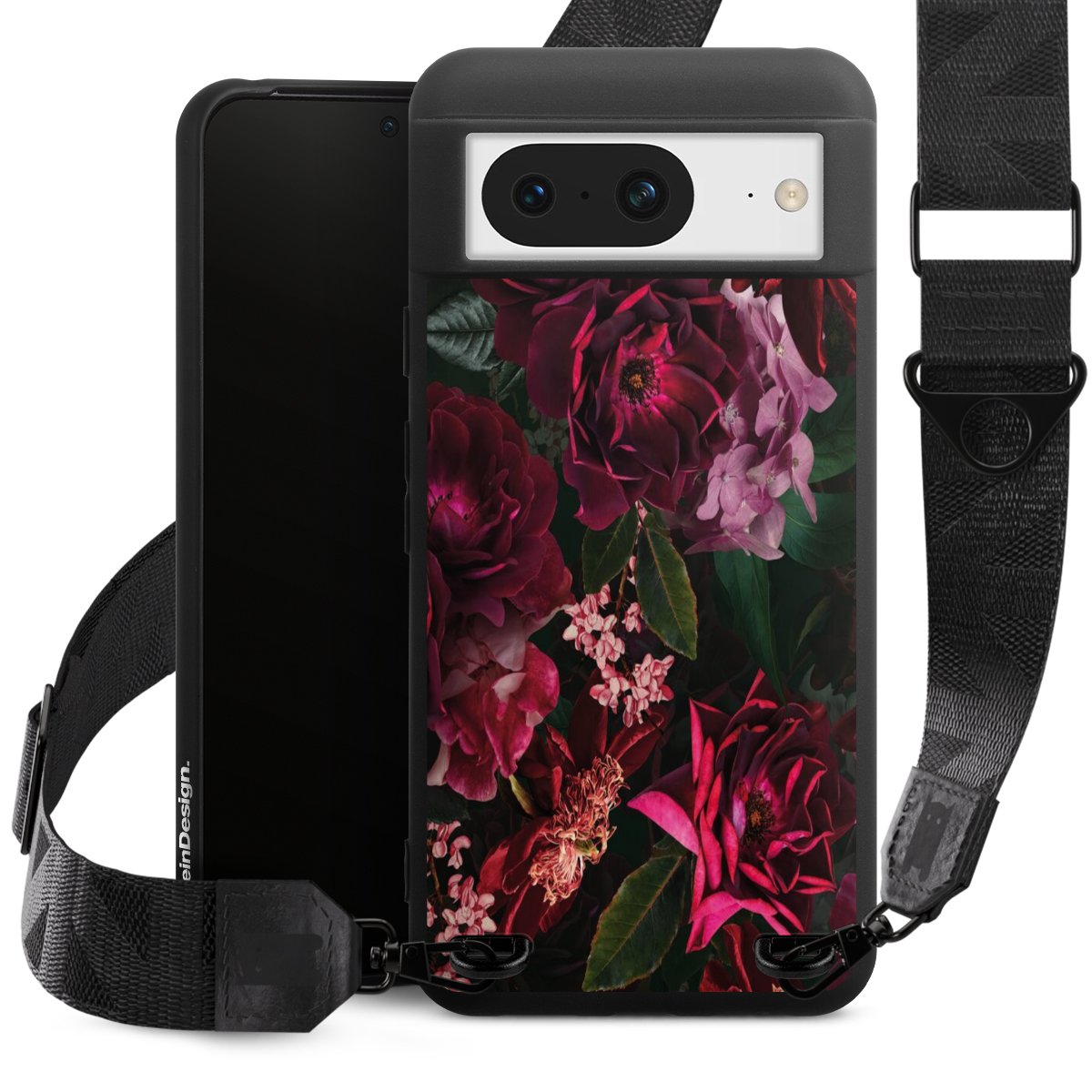 Donkerrode en roze bloemen