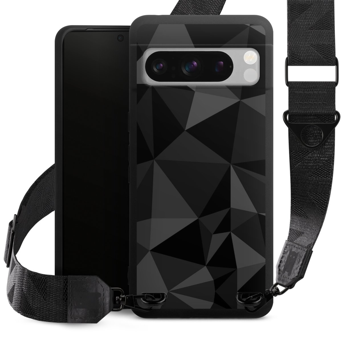 Motif Polygone Noir
