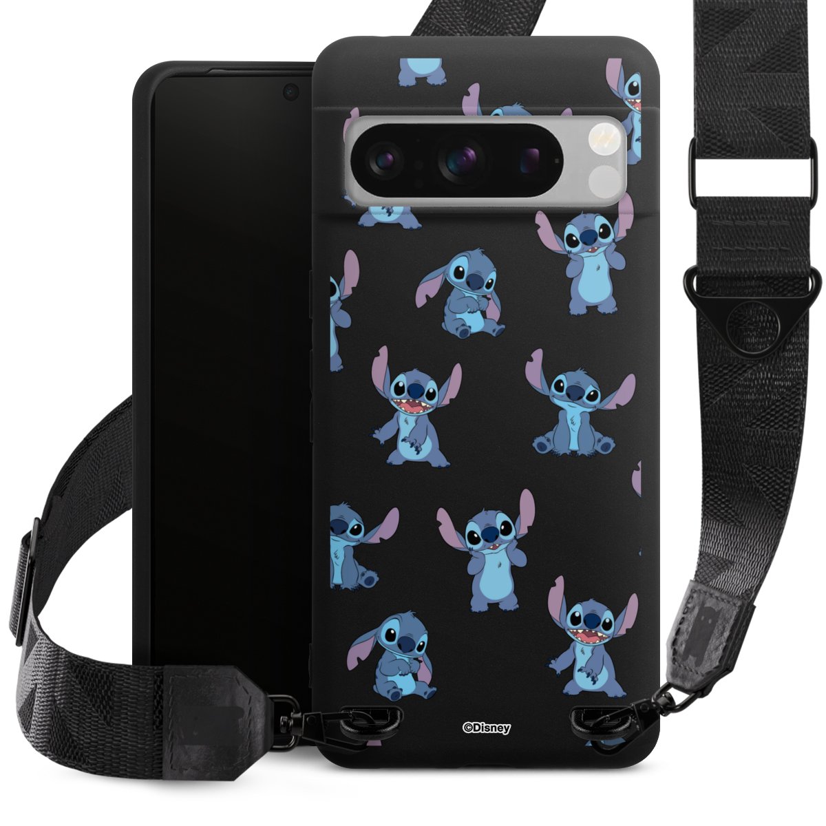 Stitch Faces Pattern Transparent