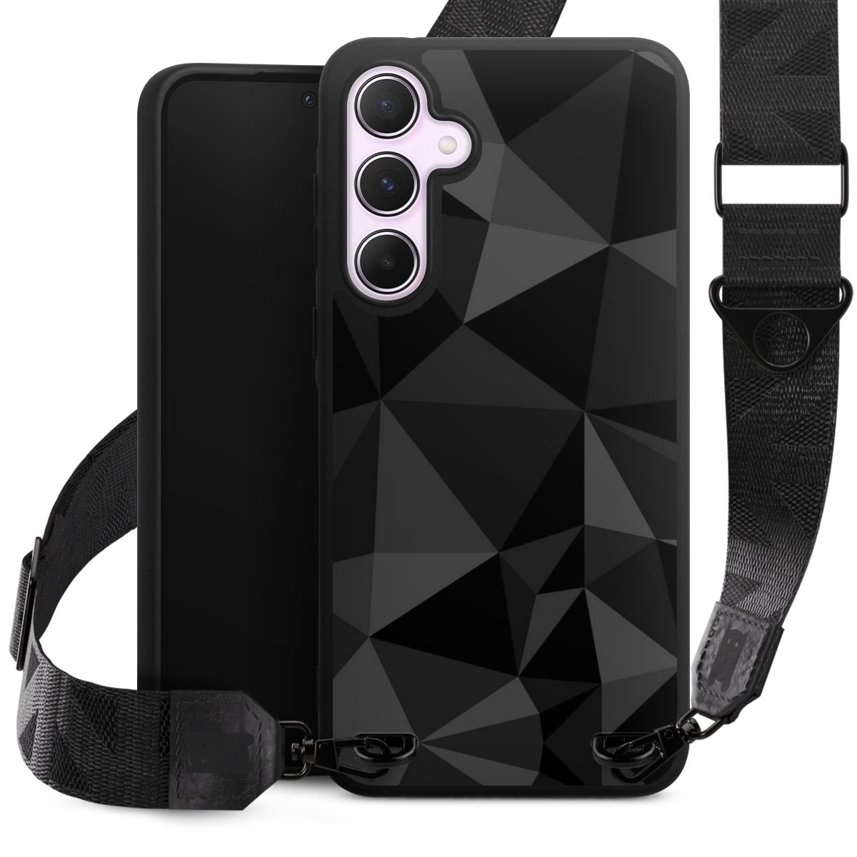 Motif Polygone Noir