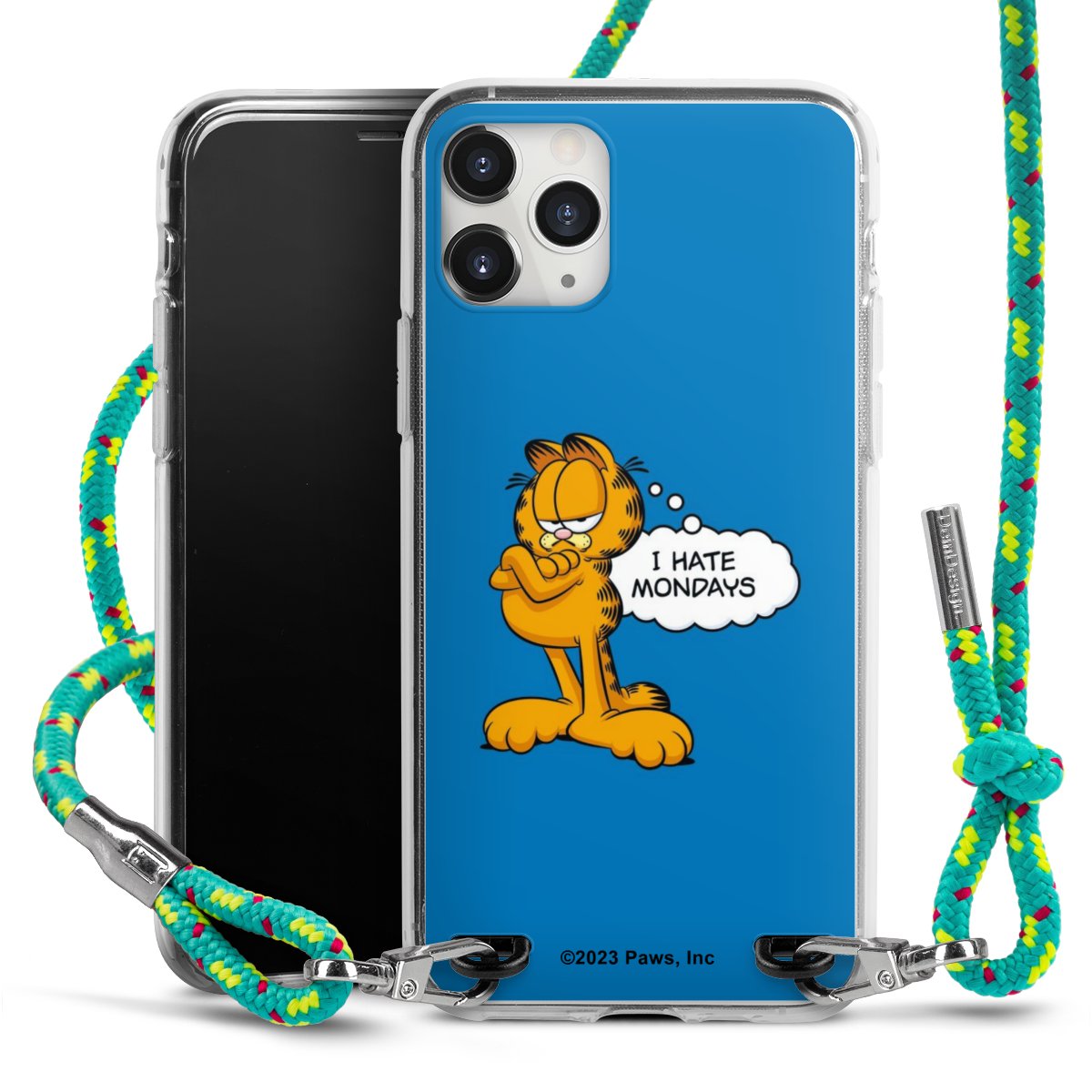 Garfield I Hate Mondays Blau