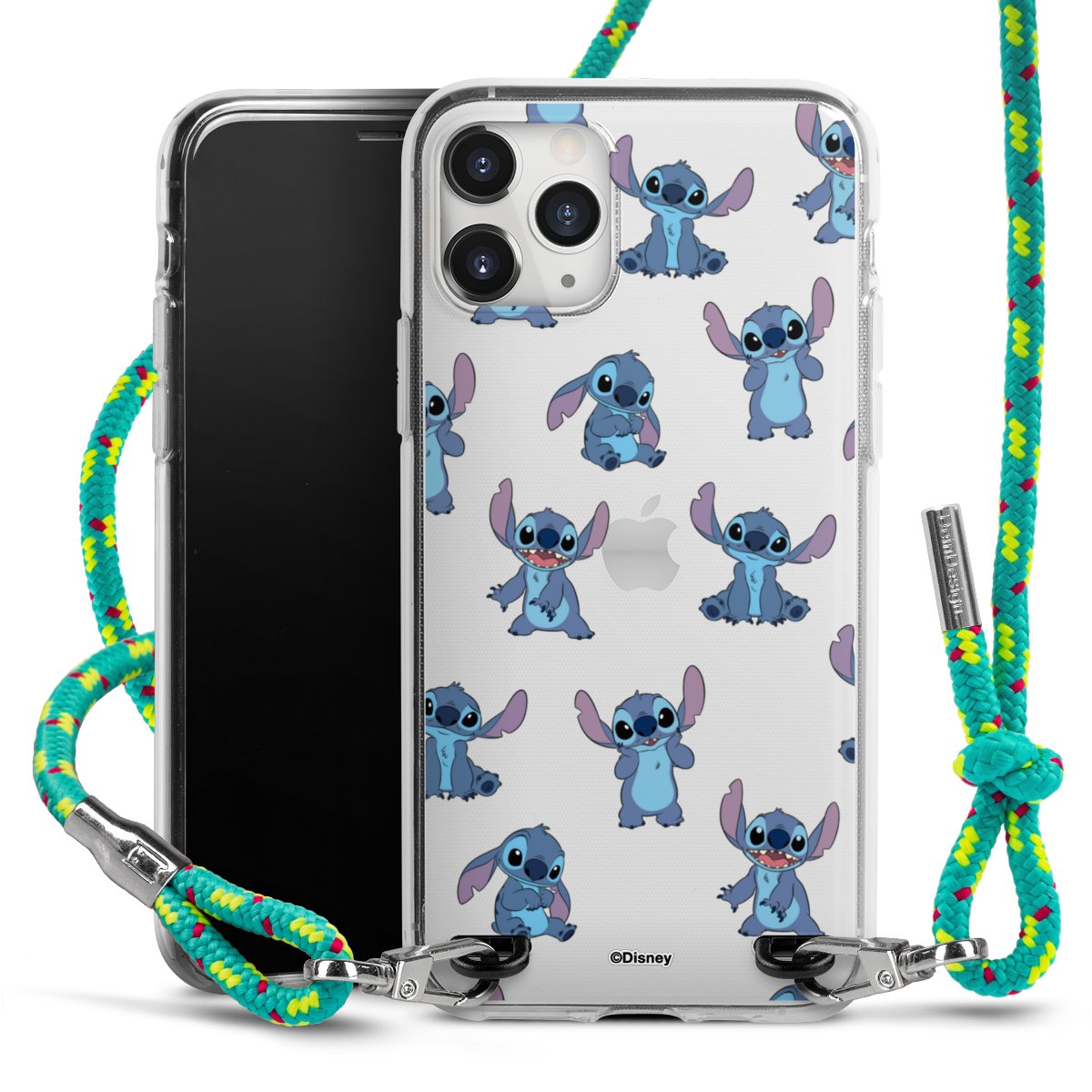 Stitch Faces Pattern Transparent