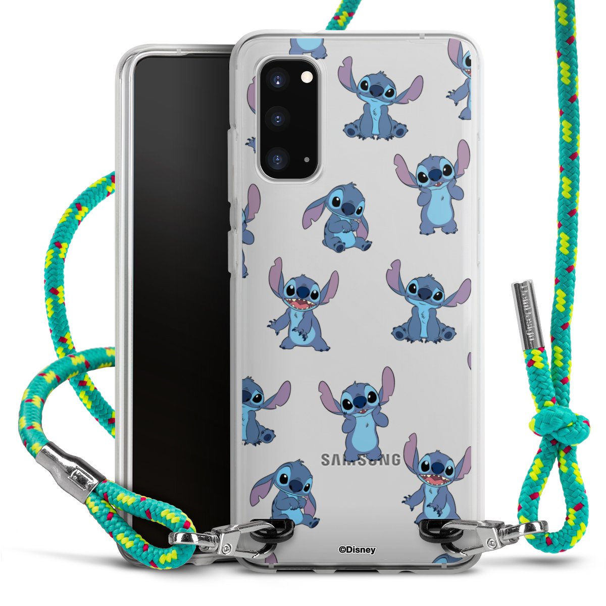 Stitch Faces Pattern Transparent