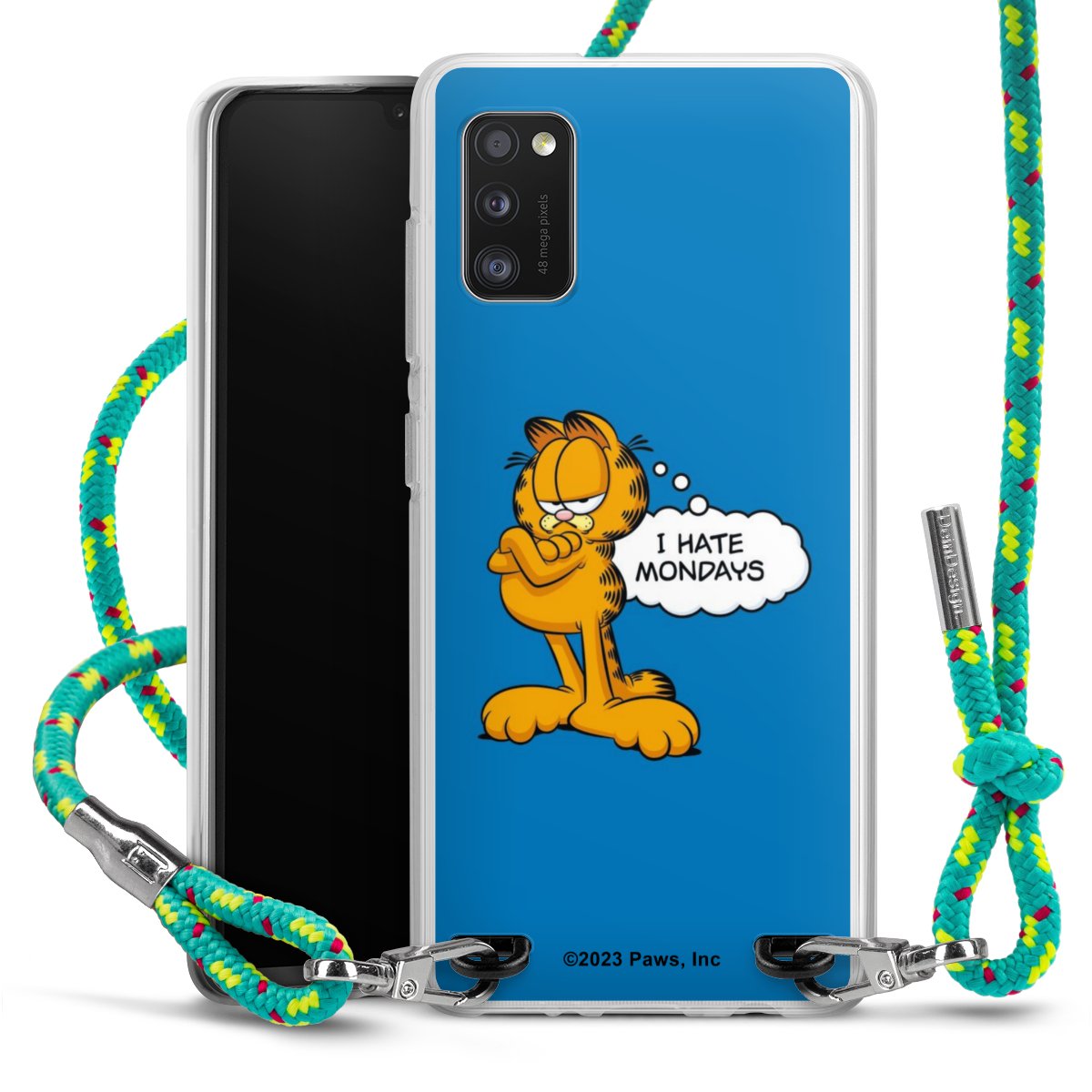 Garfield I Hate Mondays Blau