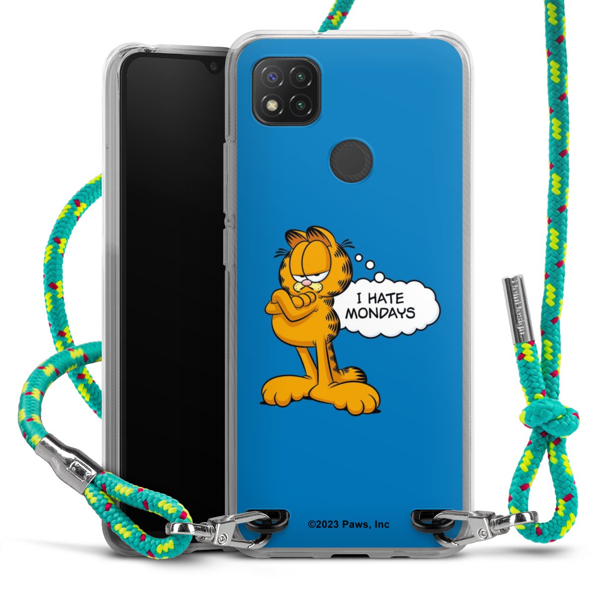 Garfield I Hate Mondays Blau