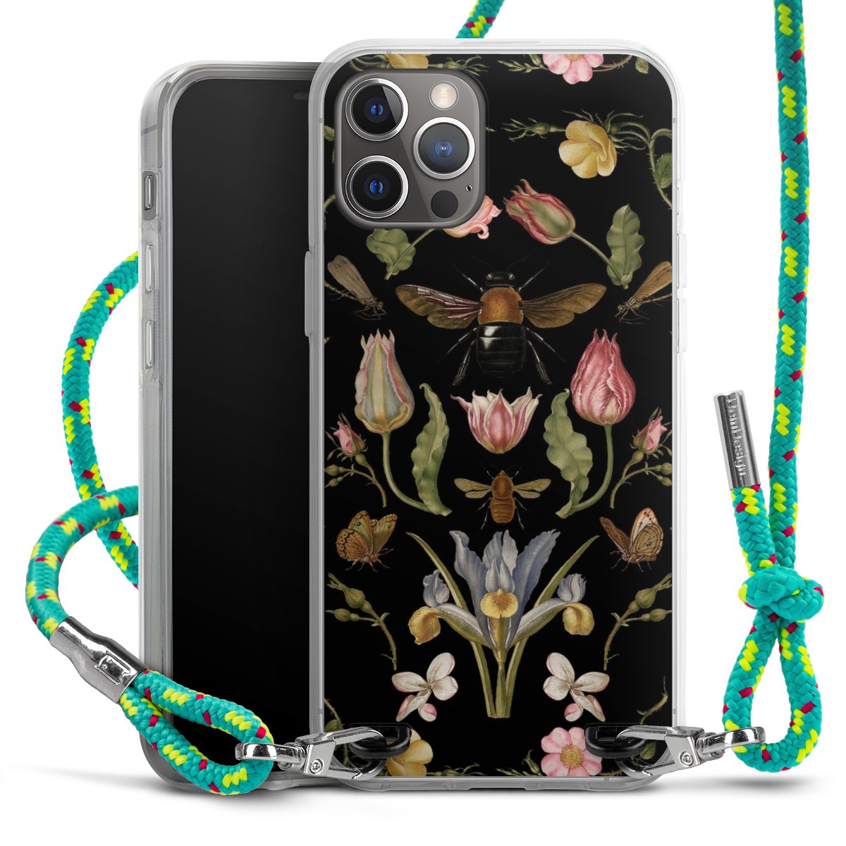 Wildblumen und Biene Schwarz