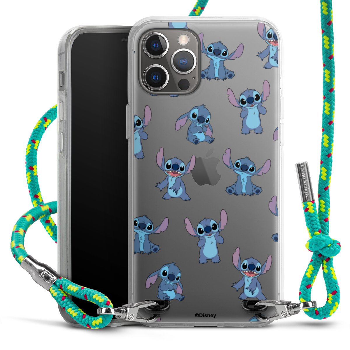 Stitch Faces Pattern Transparent