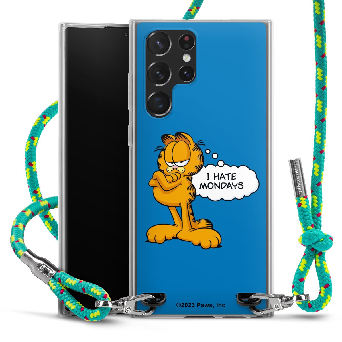 Garfield I Hate Mondays Blau