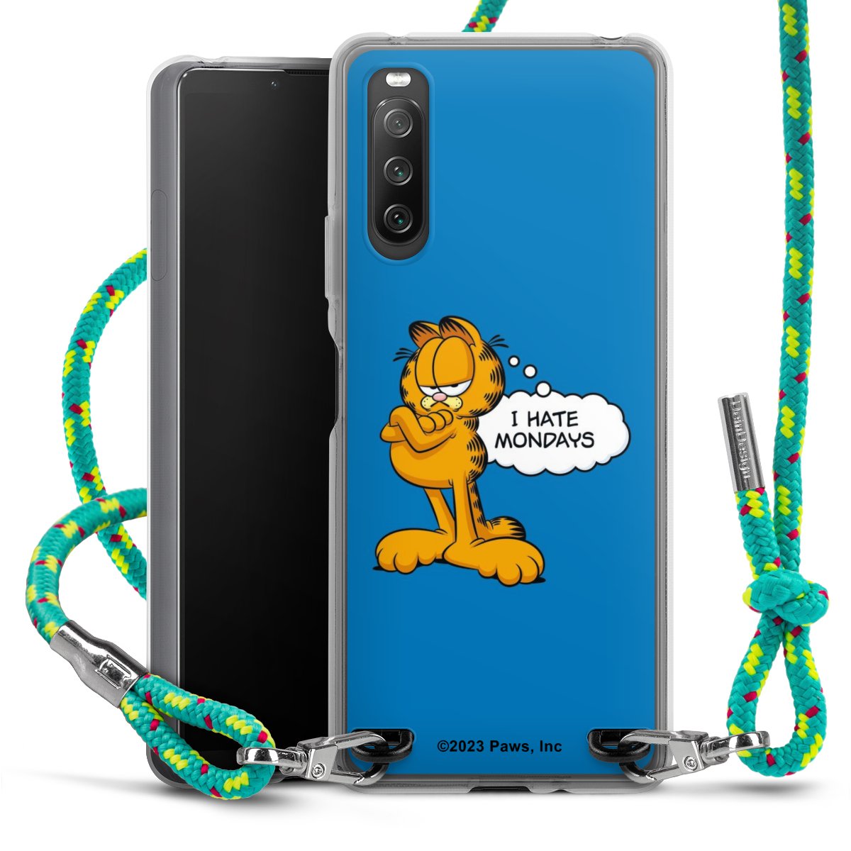 Garfield I Hate Mondays Blau