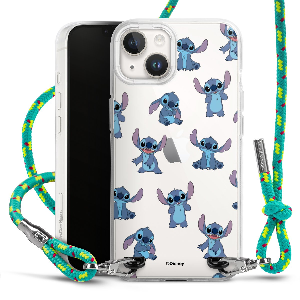 Stitch Faces Pattern Transparent