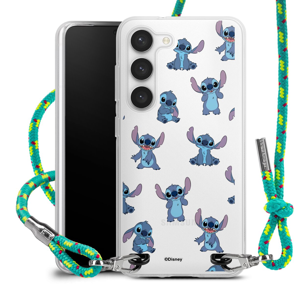 Stitch Faces Pattern Transparent