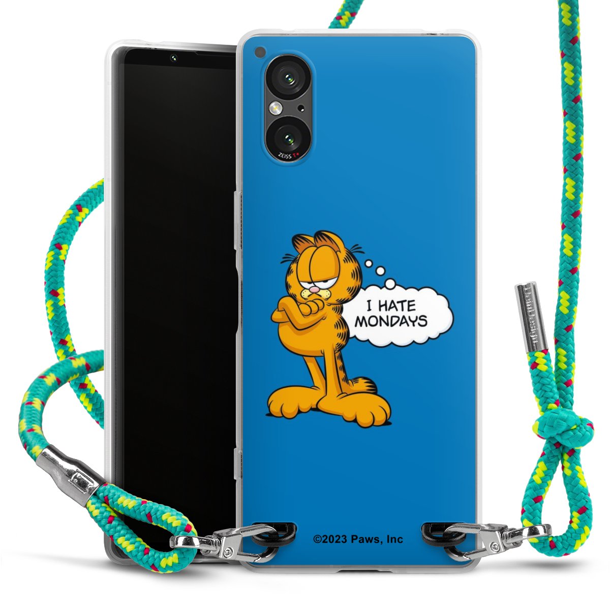 Garfield I Hate Mondays Blau