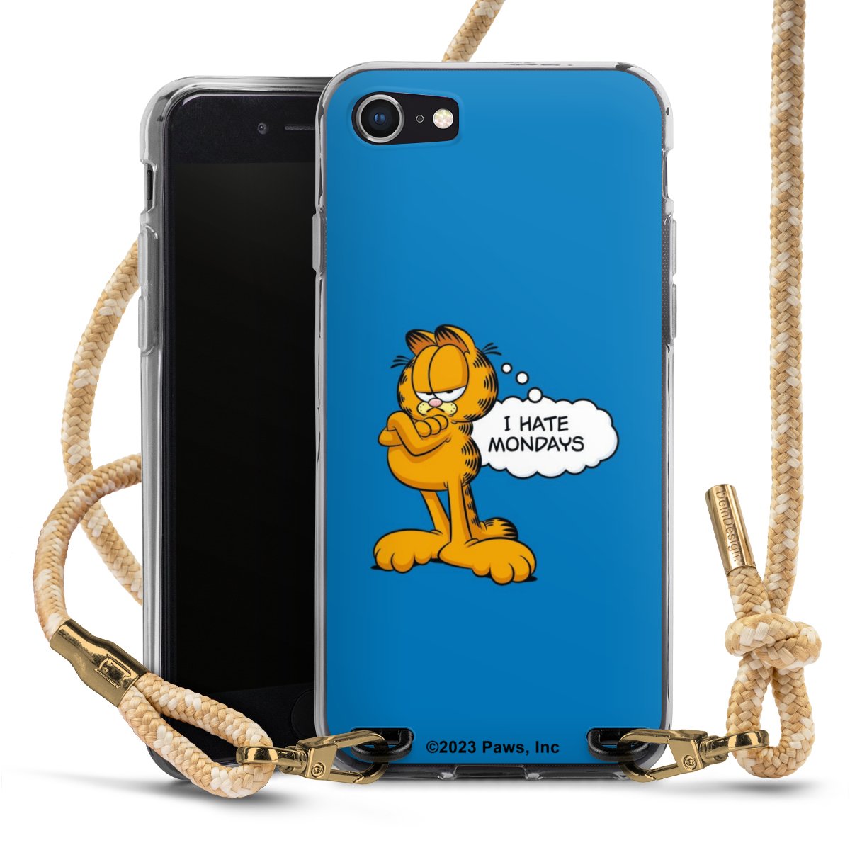 Garfield I Hate Mondays Blau