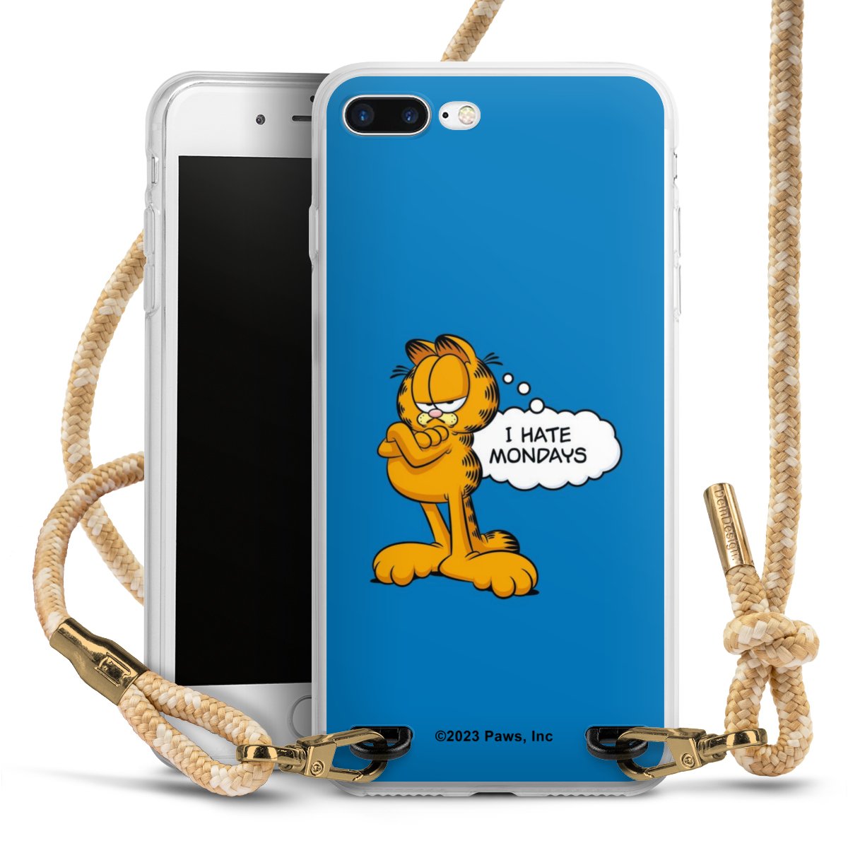 Garfield I Hate Mondays Blau