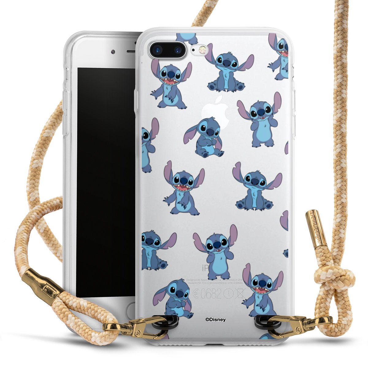 Stitch Faces Pattern Transparent