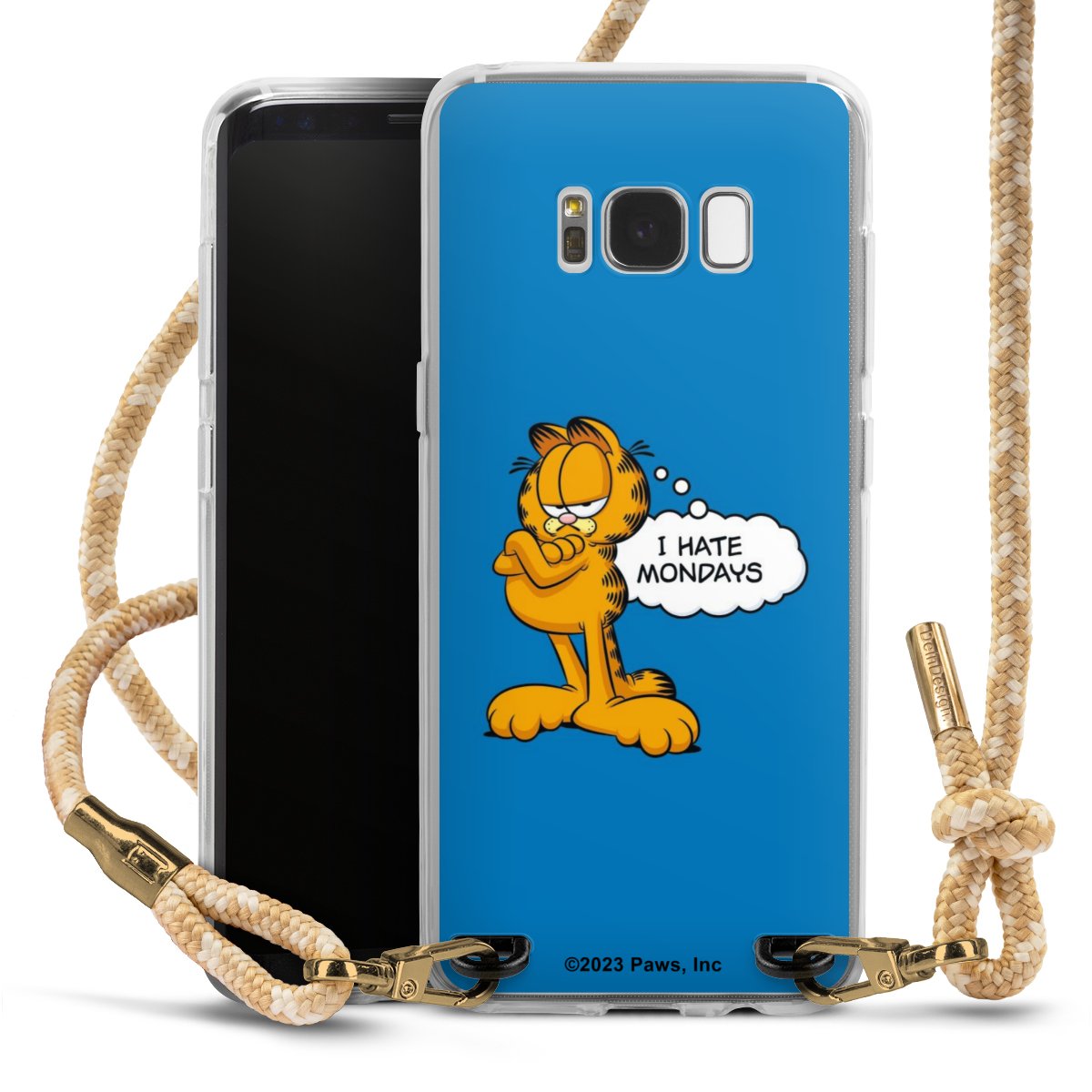 Garfield I Hate Mondays Blau