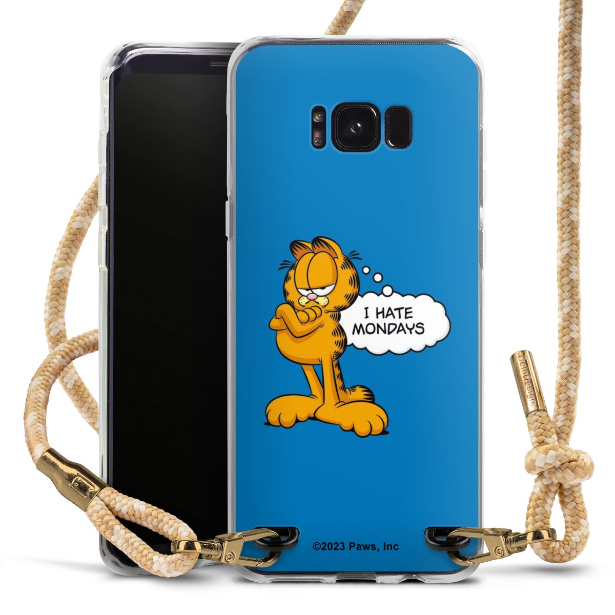 Garfield I Hate Mondays Blau