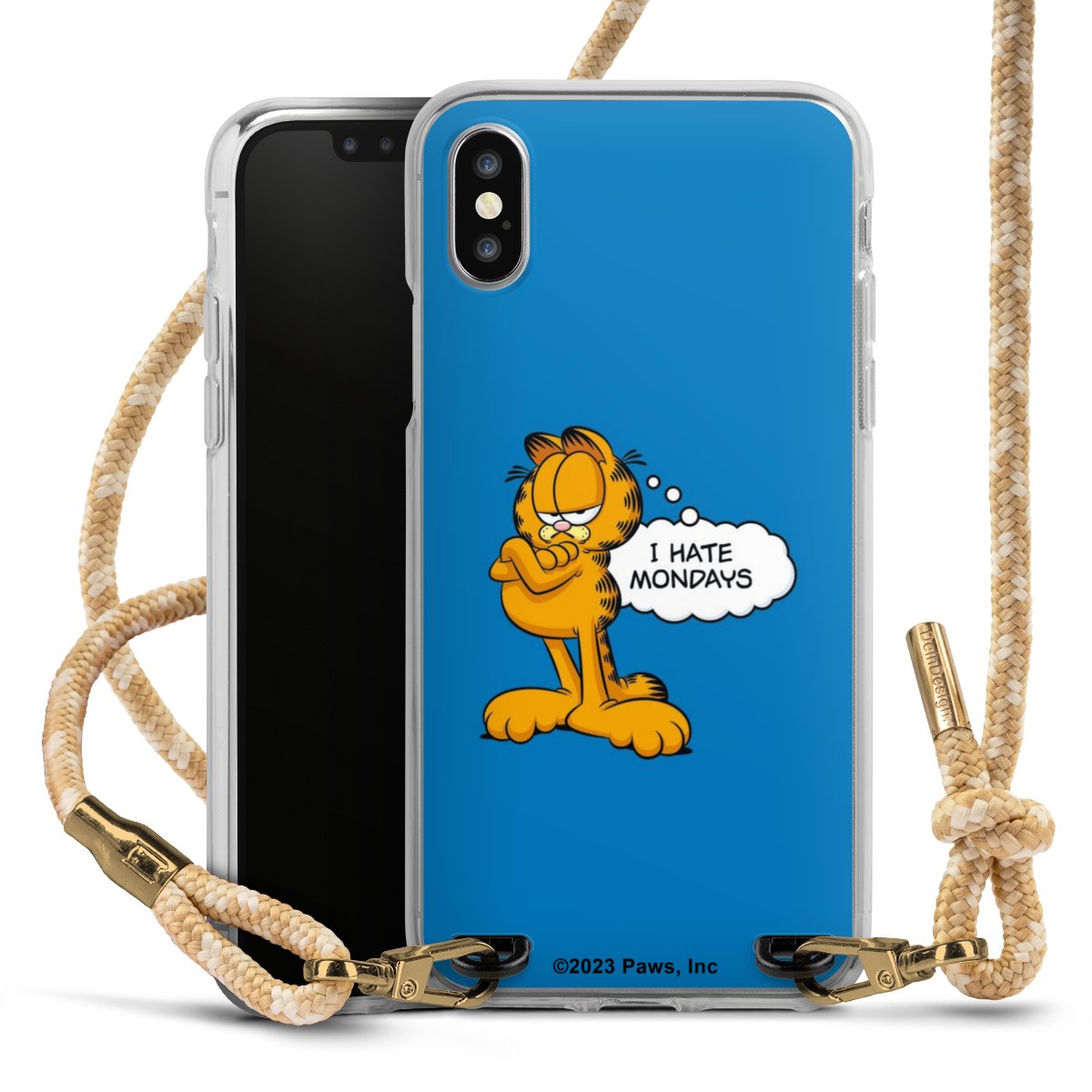 Garfield I Hate Mondays Blau