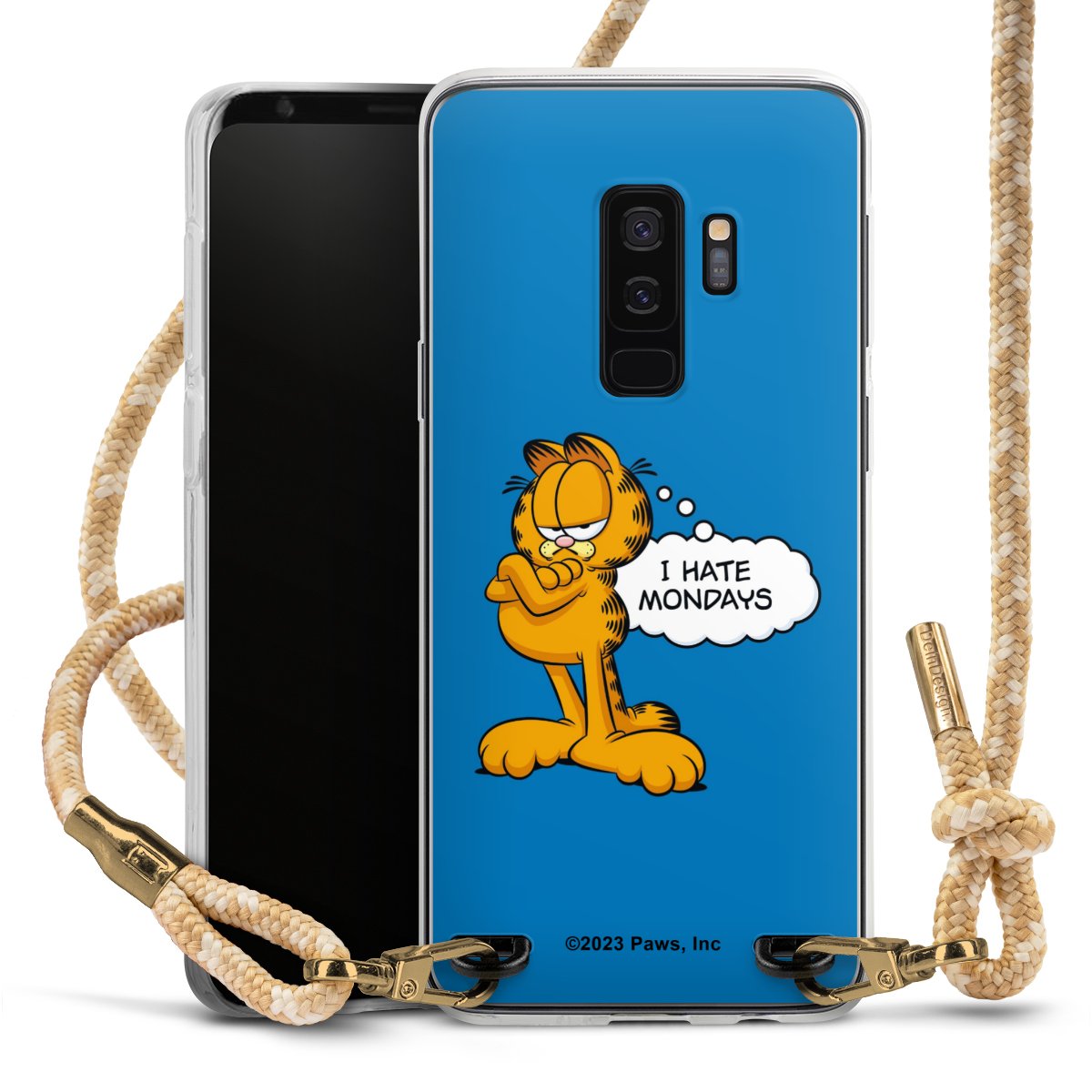 Garfield I Hate Mondays Blau