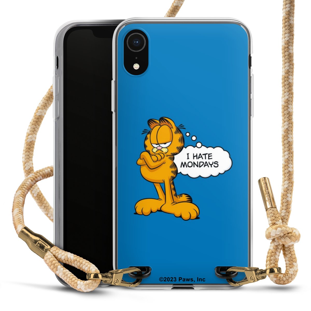 Garfield I Hate Mondays Blau