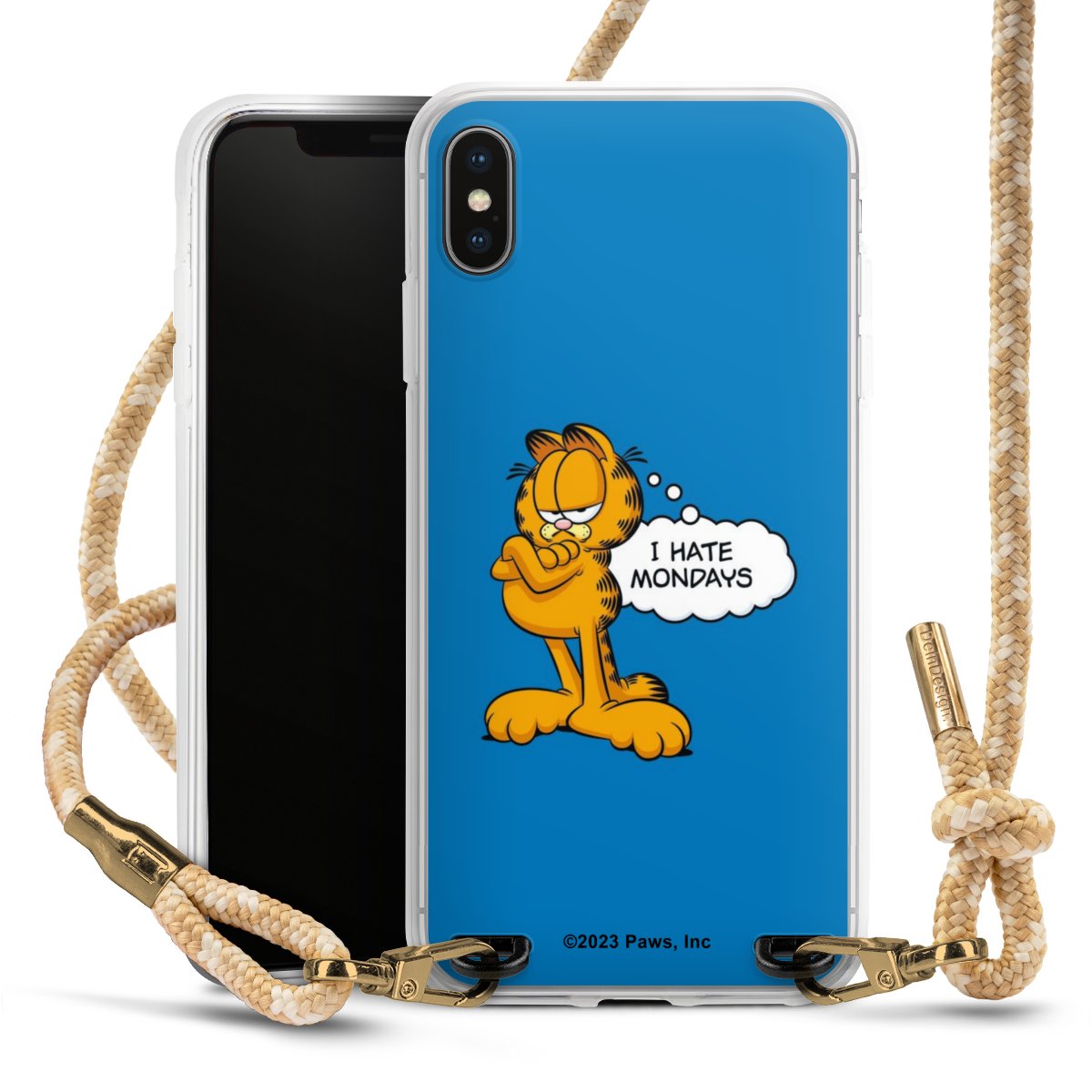 Garfield I Hate Mondays Blau