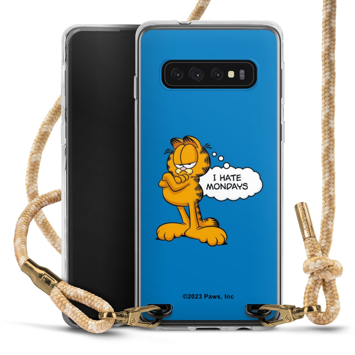 Garfield I Hate Mondays Blau