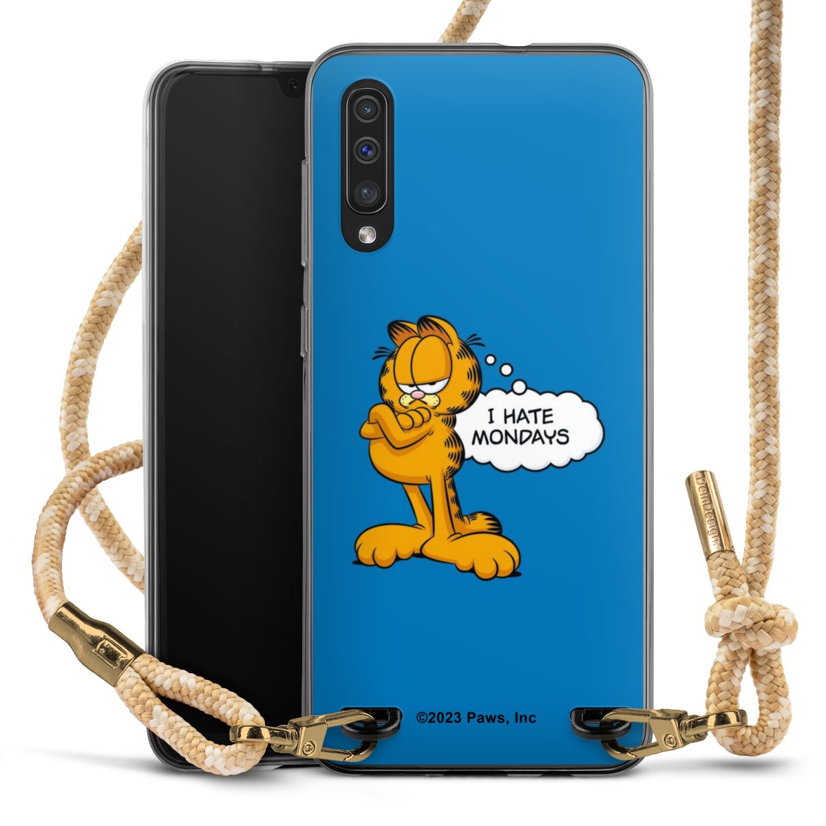 Garfield I Hate Mondays Blau