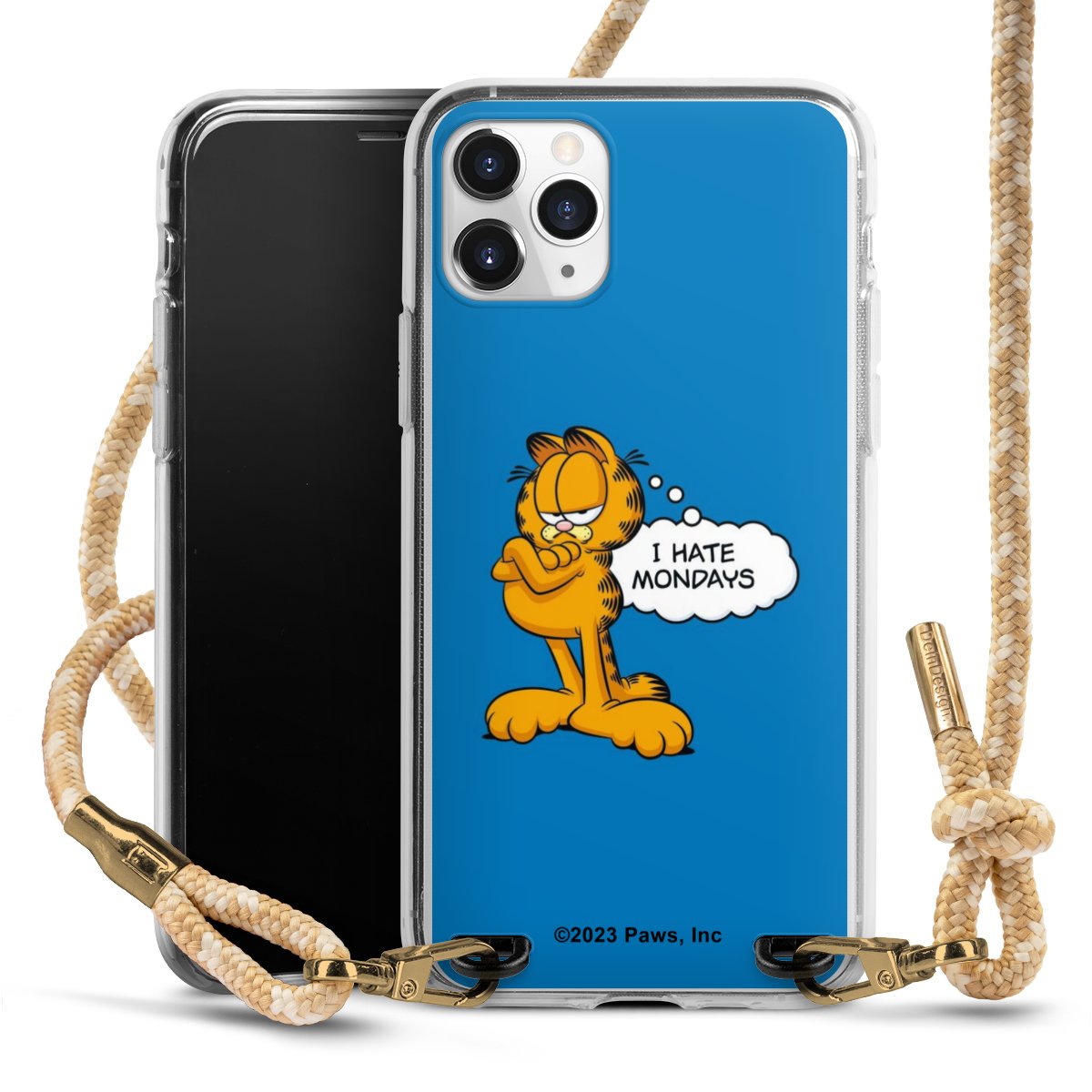 Garfield I Hate Mondays Blau