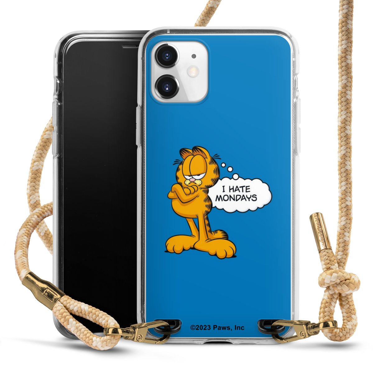 Garfield I Hate Mondays Blau