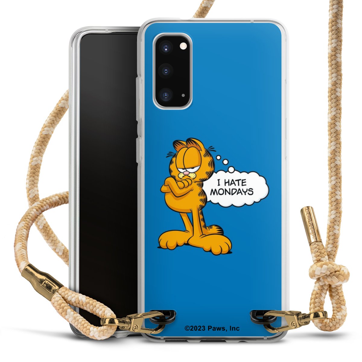 Garfield I Hate Mondays Blau