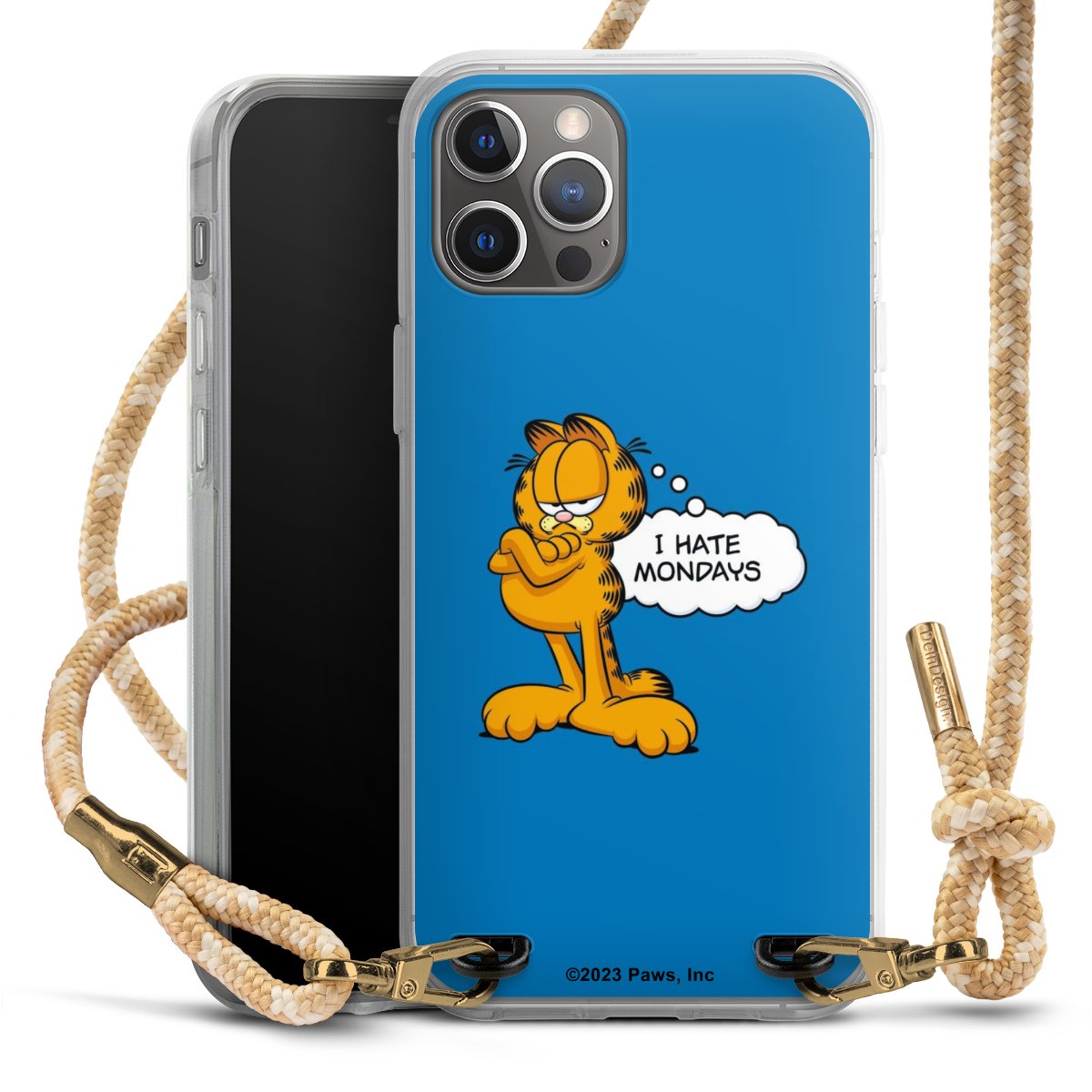 Garfield I Hate Mondays Blau